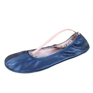 Vivo Barefoot Ballet Flat Women Shoe Size 40 Casual Travel Navy Blue Synthetic